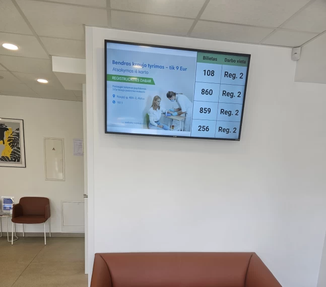 Alytaus Affidea klinikos ekranai