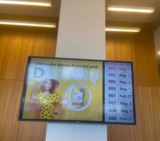 Vilniaus Endemik klinikos ekranas