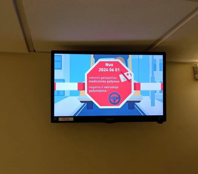 Reklaminiai ekranai VŠĮ Širvintų r. pirminės sveikatos priežiūros centre