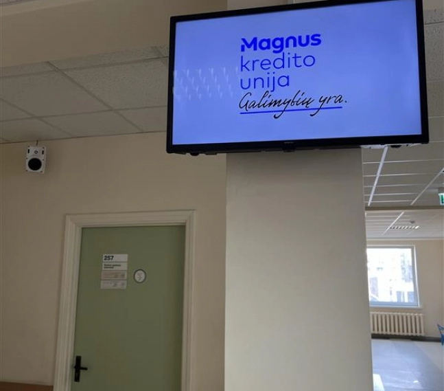 Reklaminiai ekranai VŠĮ Vilniaus rajono centrinėje poliklinikoje
